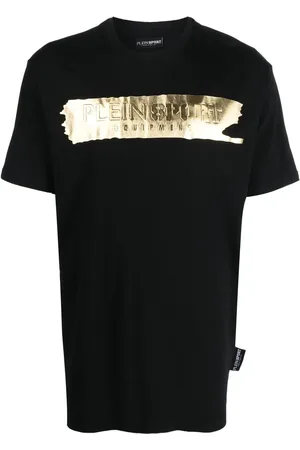 Philipp Plein Playera manga corta con logo estampado