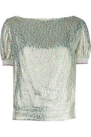 LOUIS VUITTON Blusa con hilos metalizados