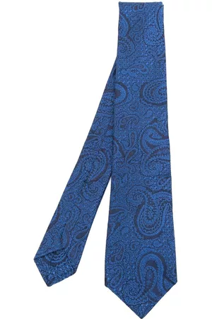 Kiton Hombre Corbatas - Corbata de seda con motivo de cachemira en jacquard