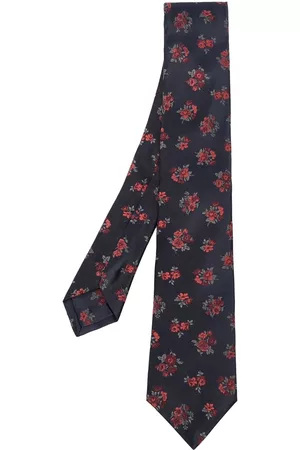 Kiton Hombre Corbatas - Corbata con motivo floral en jacquard