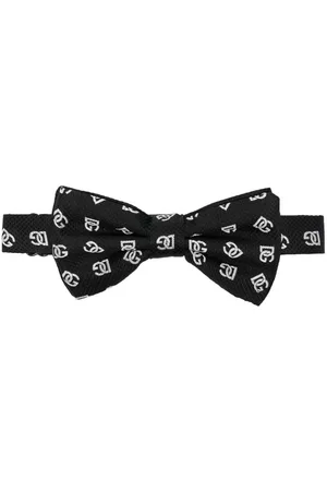 Dolce & Gabbana Corbata de moño con logo estampado