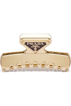 Prada Clip para el cabello con logo triangular