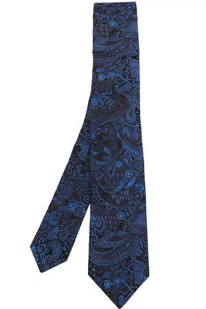 Kiton Hombre Corbatas - Corbata con motivo floral en jacquard
