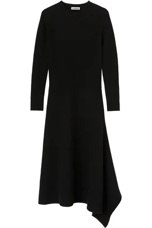 Jil Sander Vestido midi con diseño asimétrico