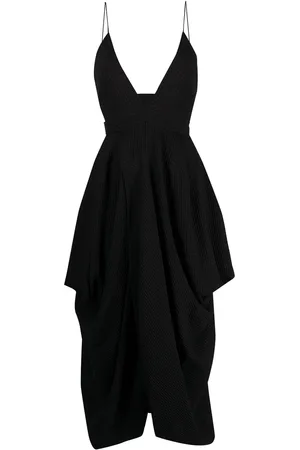 Stella McCartney Vestido midi con escote pronunciado