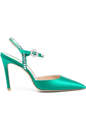Stuart Weitzman Zapatillas Gemcut con correa en tobillo y tacón de 100mm