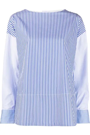 CO Blusa a rayas n diseño patchwork
