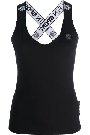 Philipp Plein Camiseta con logo en la correa