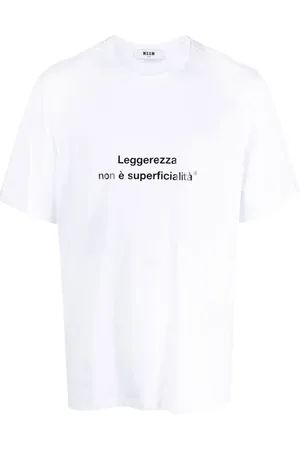 Msgm Playera con eslogan estampado
