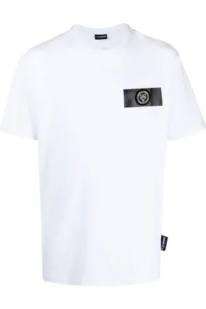 Philipp Plein Playera manga corta con parche del logo