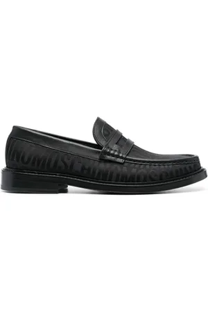 Moschino Mocasines con logo en jacquard y tacón de 30mm