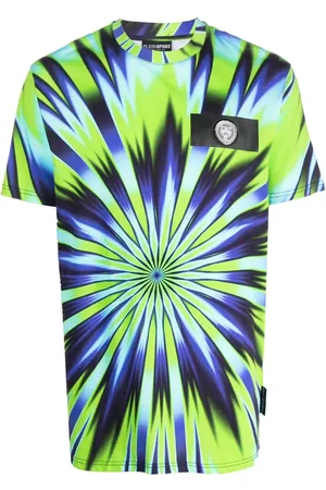 Philipp Plein Playera con estampado tie-dye