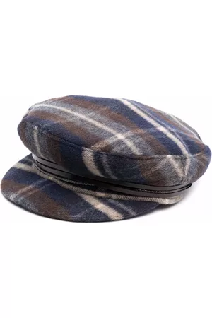 Fabiana Filippi Mujer Gorros - Boina con motivo de cuadros