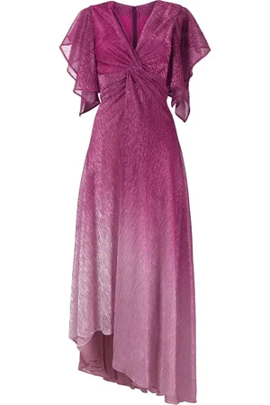 TALBOT RUNHOF Vestido midi con efecto metalizado