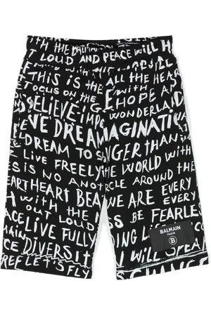 Balmain Shorts con estampado gráfico