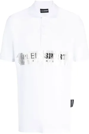 Philipp Plein Playera tipo polo manga corta con logo estampado
