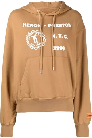 Heron Preston Hoodie Medieval Heron estampado