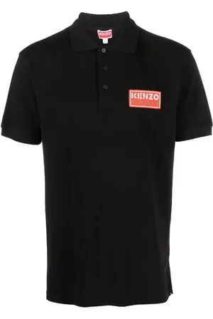 Kenzo Playera tipo polo con parche del logo
