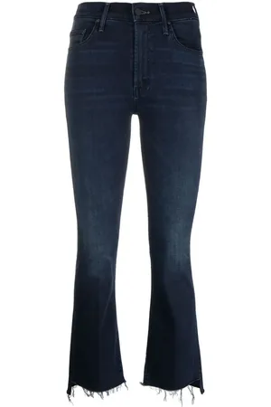 Mother Jeans capri con diseño acampanado