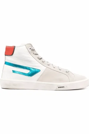 Diesel Tenis altos con efecto envejecido