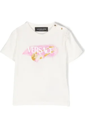 VERSACE Playera con estampado de imperdible