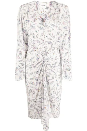 Marant Etoile Vestido midi Danalia cruzado