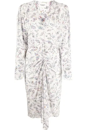 Marant Etoile Vestido midi Danalia cruzado