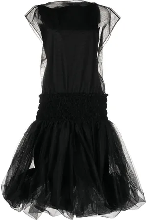 Molly Goddard Vestido midi con diseño abombado de tul