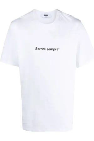 Msgm Playera con eslogan estampado