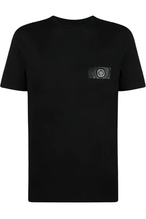 Philipp Plein Playera maga corta con tigre estampado