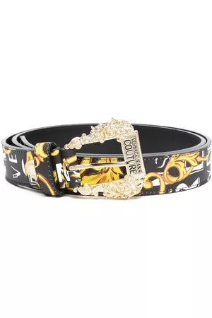 VERSACE Cinturón con logo estampado