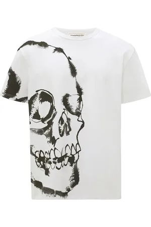 Alexander McQueen Playera Watercolour Skull