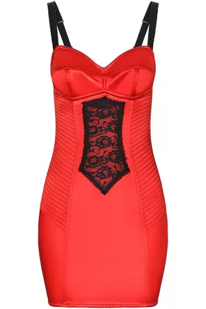 Dolce & Gabbana Vestido corto con detalle de encaje