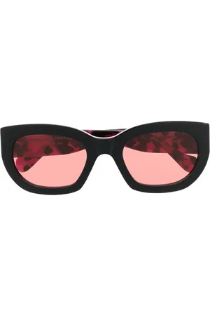 Retrosuperfuture Lentes de sol con armazón redonda estilo carey