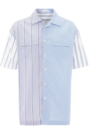 J.W.Anderson Camisa con paneles y rayas estampadas
