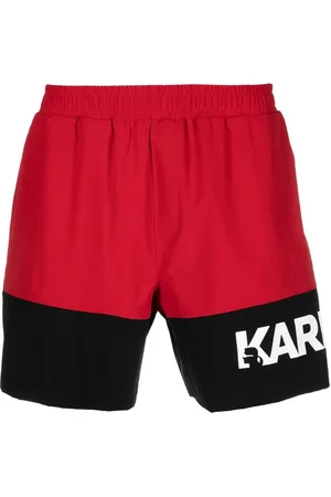 Karl Lagerfeld Shorts de playa con diseño color block