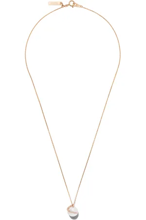 Tasaki Collar con dije en oro rosa de 18kt con perlas Akoya