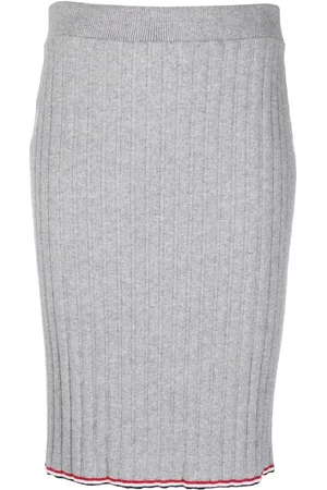 Thom Browne Falda lápiz de canalé