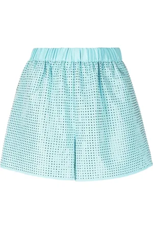 Self-Portrait Shorts con detalles de strass