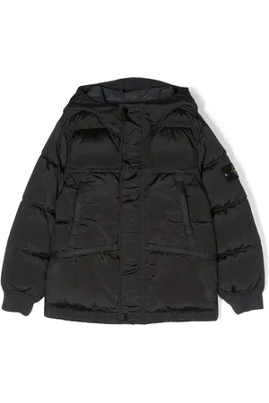 Stone Island Chamarra capitonada con parche del logo
