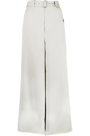Maison Mihara Yasuhiro Pantalones anchos con cinturón