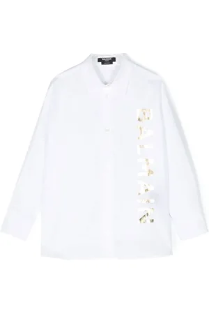 Balmain Camisa con logo estampado