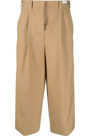 Marni Pantalones capri con diseño ancho