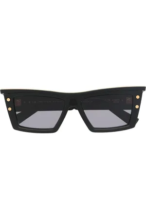 Balmain Lentes de sol con armazón geométrica y diseño de dos tonos