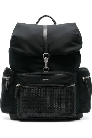 Ermenegildo Zegna Mochila con panel entretejido