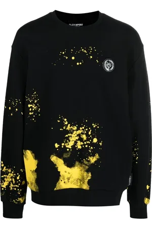 Philipp Plein Sudadera con salpicaduras de pintura estampadas
