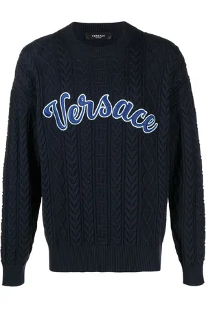VERSACE Suéter con aplique del logo