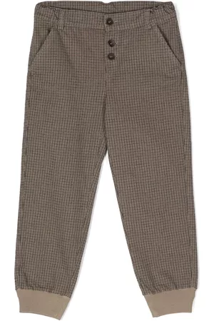 Zhoe & Tobiah Pantalones tapered con cuadros estampados