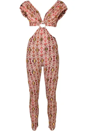 AMIR SLAMA Jumpsuit con estampado floral
