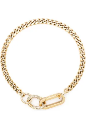 Swarovski Pulsera Dextera con cadena mixta en pavé
